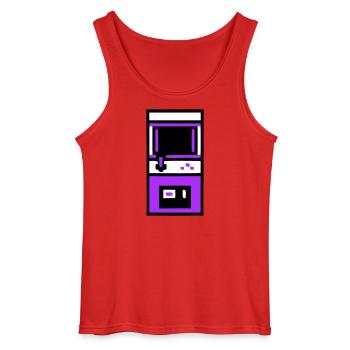 Nostalgischer Arcade Automat Gamer - Gildan Männer Tank Top - Rot - Vorne - AI Model Male 185 dark (185cm)