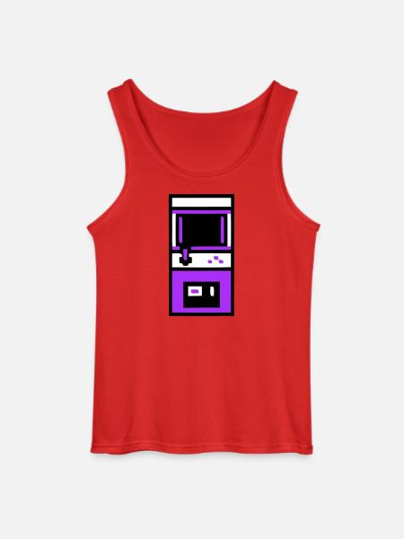 Nostalgic Arcade Automat Gamer - Gildan Men’s Tank Top - red