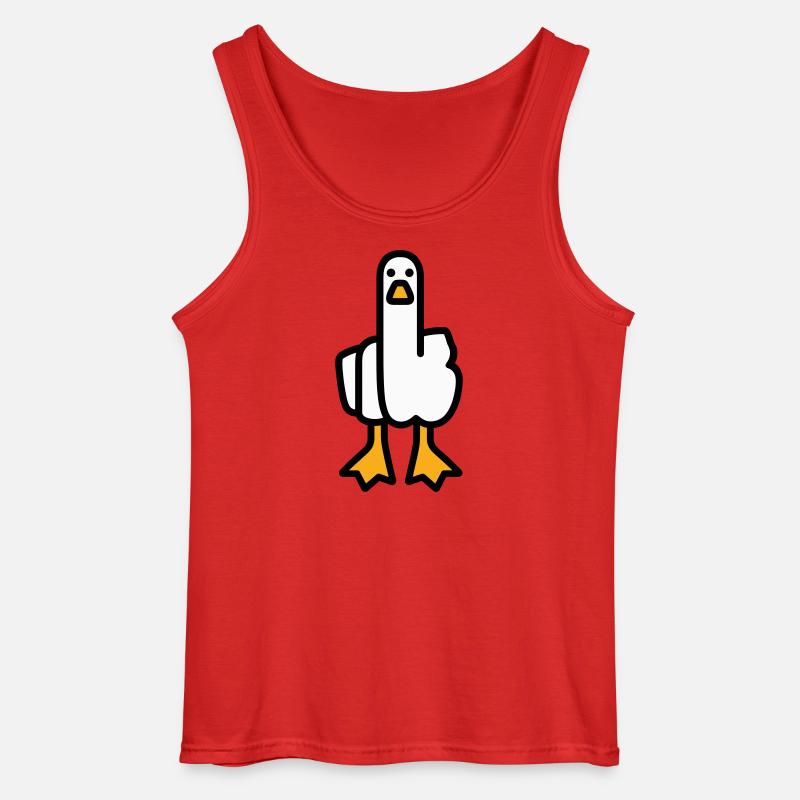 Statement Gans - Gildan Männer Tank Top - Rot