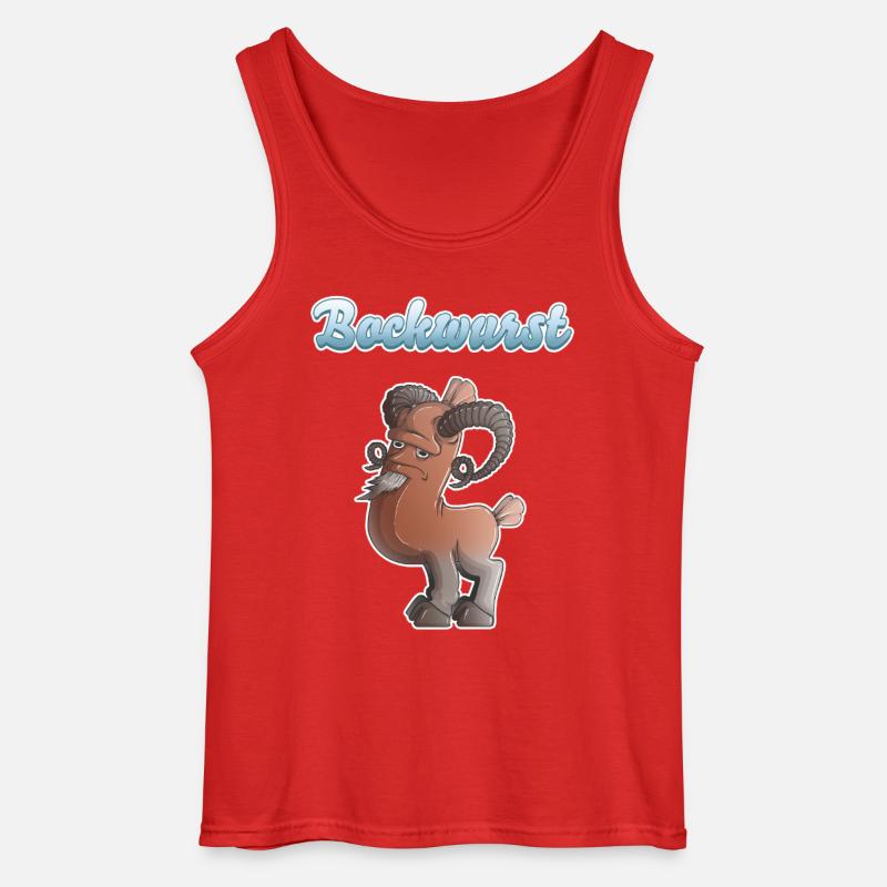 Bockwurst - Gildan Männer Tank Top - Rot