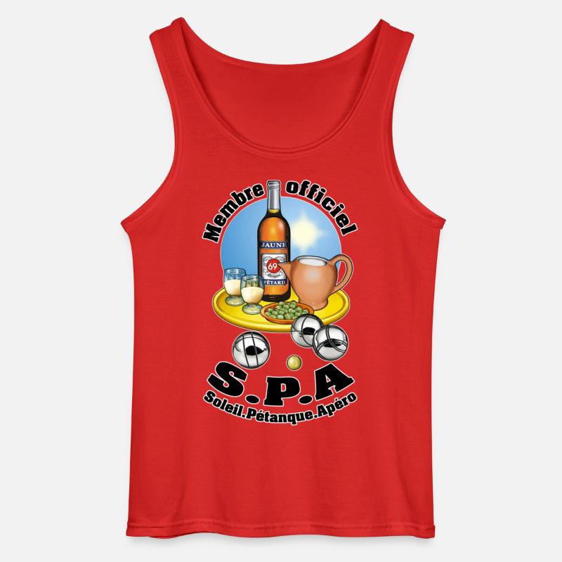 badehandtuch - Gildan Männer Tank Top - Rot