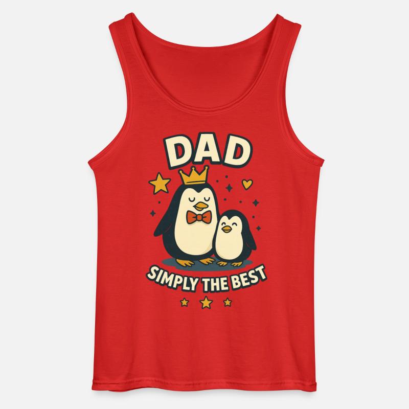 Papa, einfach der Beste - Gildan Männer Tank Top - Rot