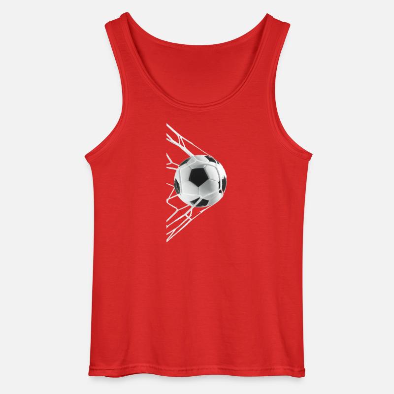 Fußball - Gildan Männer Tank Top - Rot