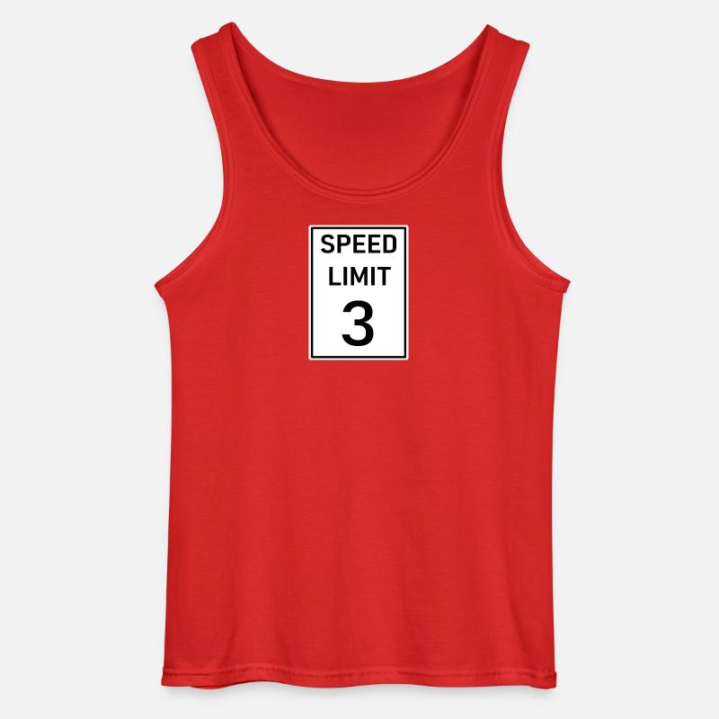 Geschwindigkeitsbegrenzung 3 - Gildan Männer Tank Top - Rot