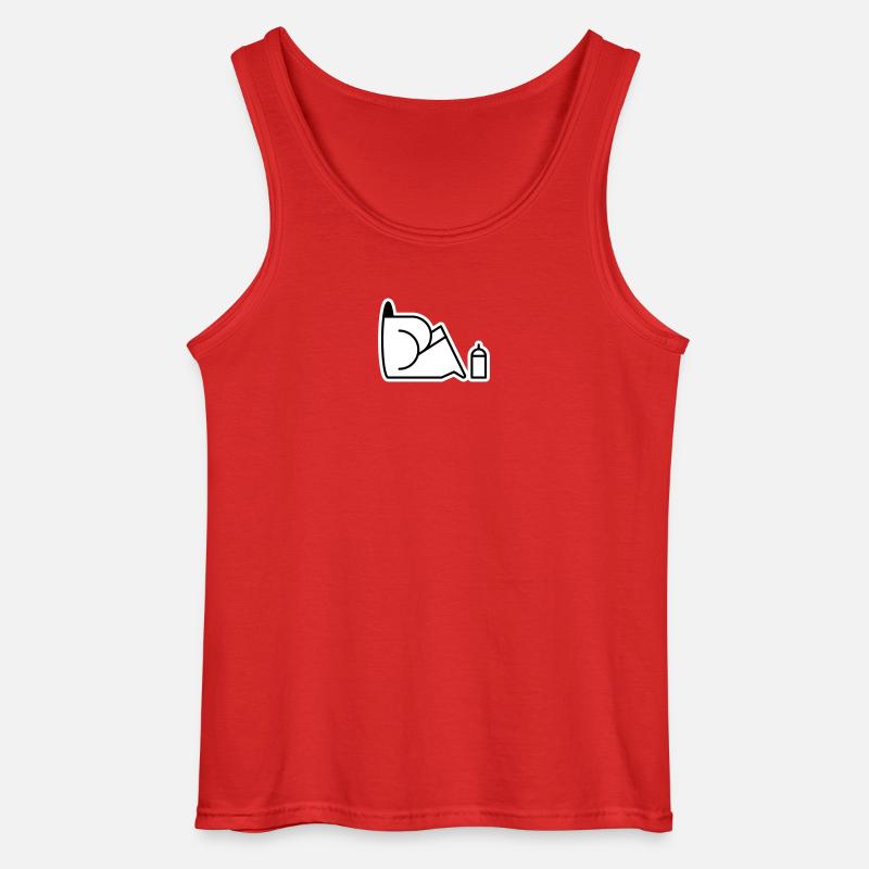Looking For Cans - Gildan Männer Tank Top - Rot