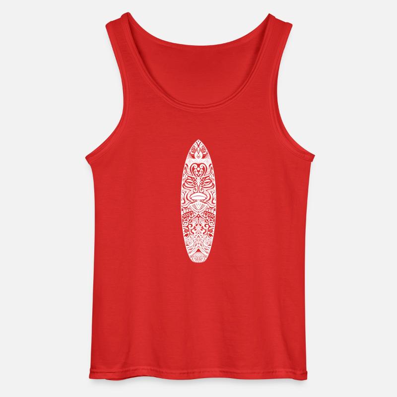Maori Surf (weiße Version) - Gildan Männer Tank Top - Rot