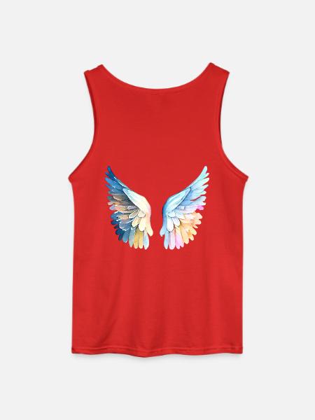 Ailes d'Ange Pastel Angelwings - Gildan Men’s Tank Top - red