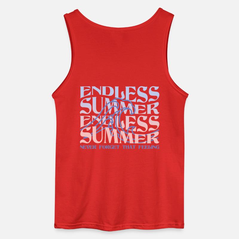 Endless Summer – Wellen & Beach Vibes - Gildan Männer Tank Top - Rot