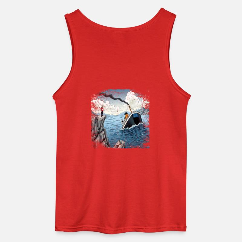 Satire Schweizer Neutralitat - Gildan Männer Tank Top - Rot