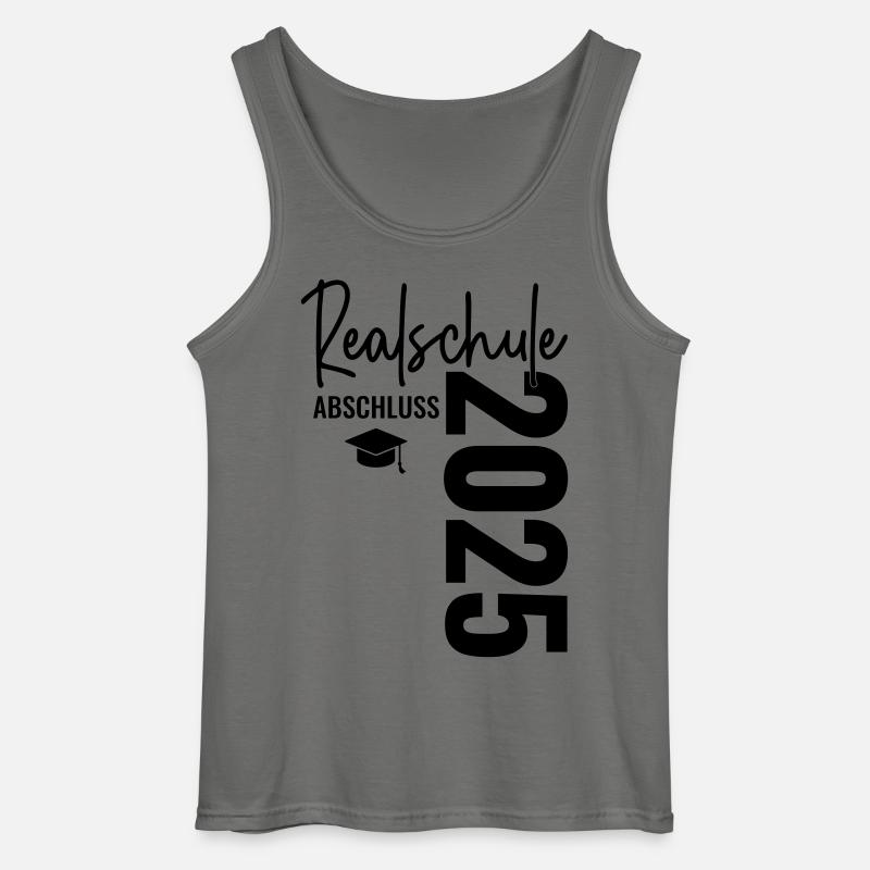 Abschluss Realschule 2025 - Gildan Männer Tank Top - Anthrazit