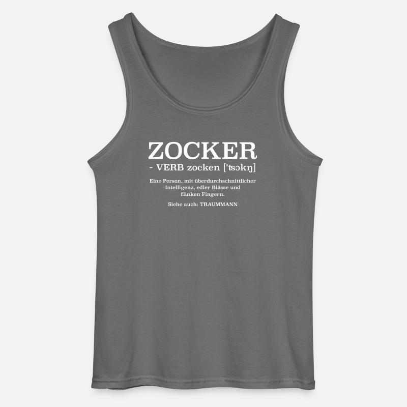 Zocker ein Traummann Definition - Gildan Männer Tank Top - Anthrazit