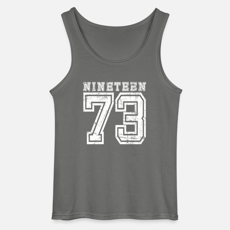 NINETEEN 1973 - Gildan Männer Tank Top - Anthrazit