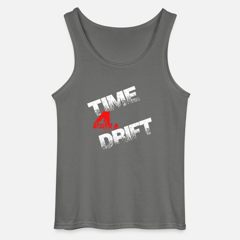 Time 4a Drift driften Geschenk - Gildan Männer Tank Top - Anthrazit