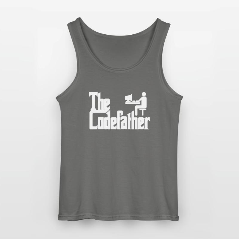 The Codefather Programmierer PC Coding Geschenk Gildan Männer Tank Top