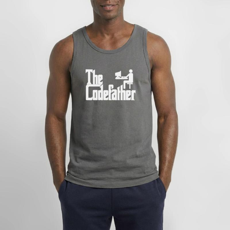 The Codefather Programmierer PC Coding Geschenk Gildan Männer Tank Top
