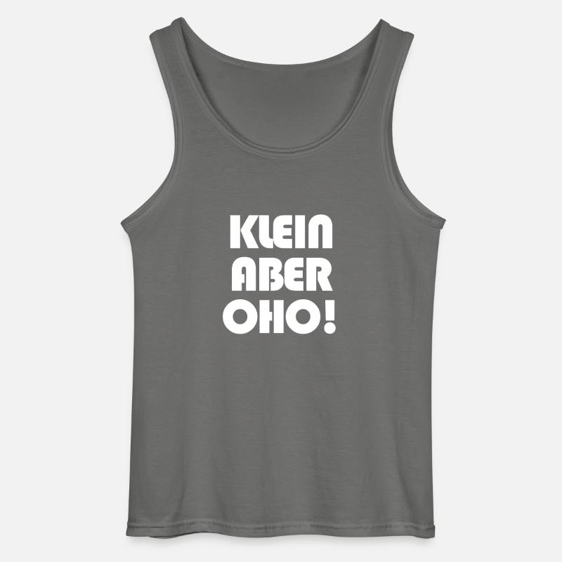 Klein aber OHO! - Gildan Männer Tank Top - Anthrazit