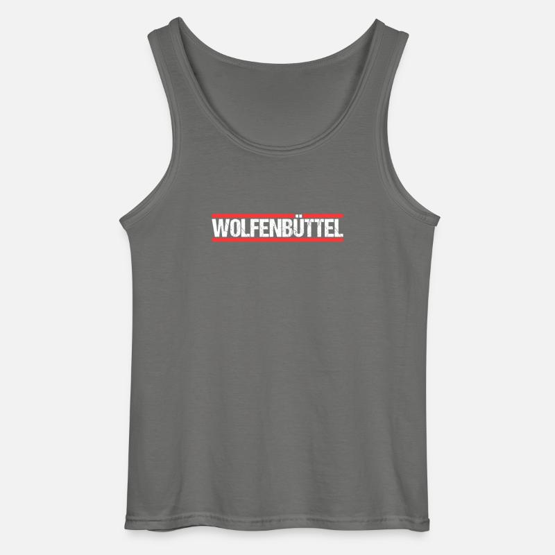 Wolfenbüttelerin Wolfenbütteler Wolfenbüttel - Gildan Männer Tank Top - Anthrazit