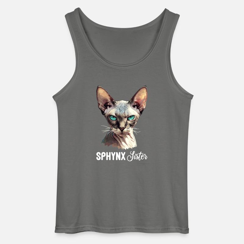 Sphynx Kätzchen Sphynx Katze - Gildan Männer Tank Top - Anthrazit