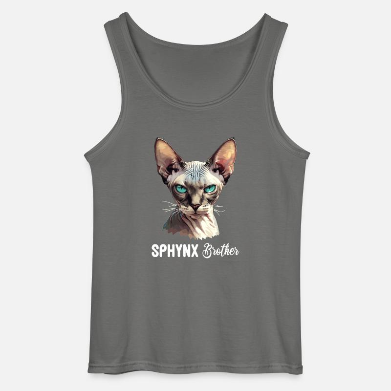 Sphynx Kätzchen Sphynx Katze - Gildan Männer Tank Top - Anthrazit