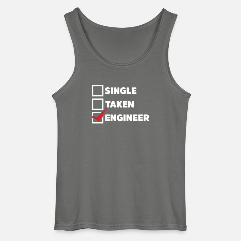 Single Taken Engineer - Gildan Männer Tank Top - Anthrazit