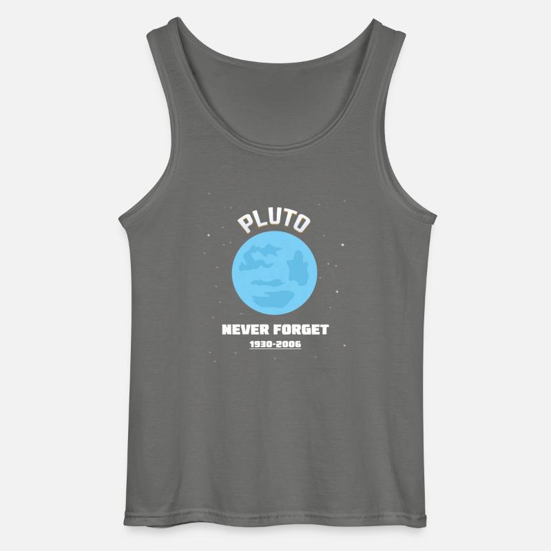 PLUTO NEVER FORGET 1930-2006 - Gildan Männer Tank Top - Anthrazit