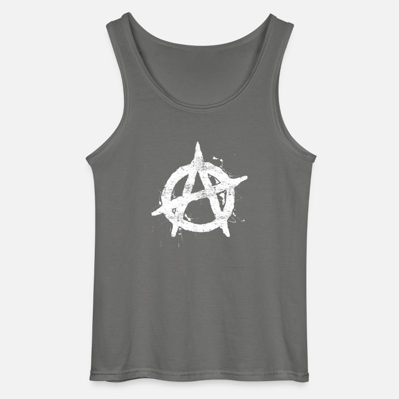 Anarchie Cool - Gildan Männer Tank Top - Anthrazit