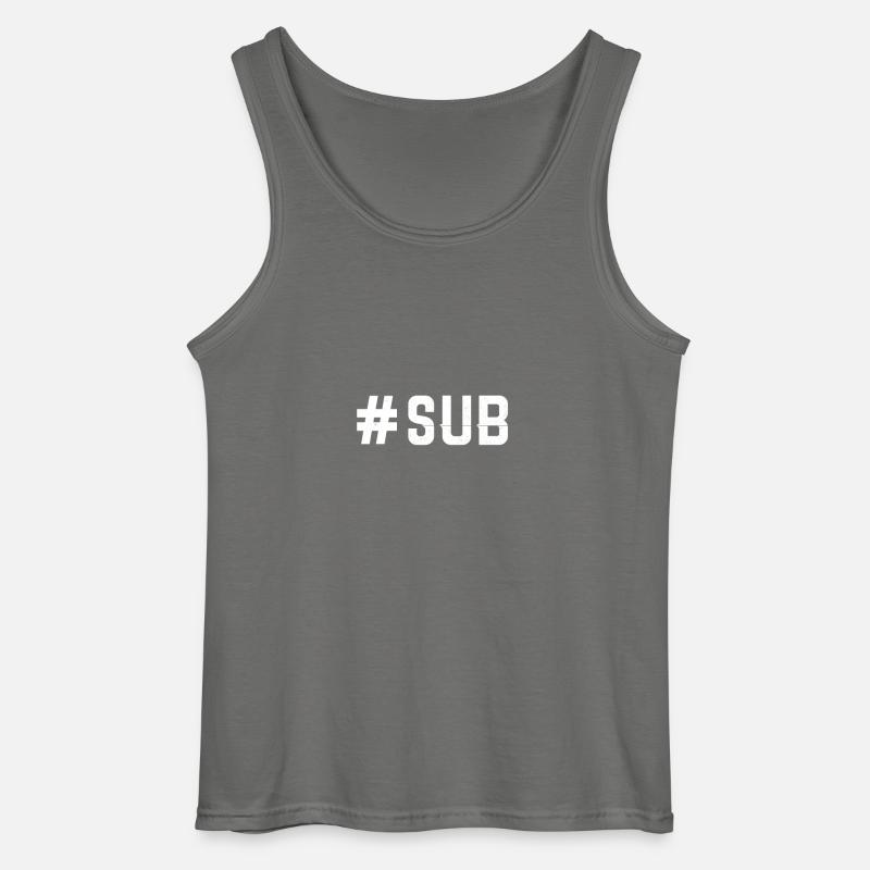 Submissive - Devot - Gildan Männer Tank Top - Anthrazit