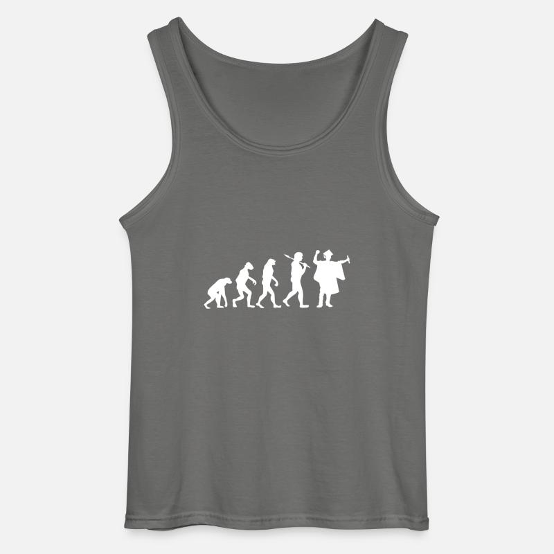 Graduierung - Evolution - Geschenk - Gildan Männer Tank Top - Anthrazit