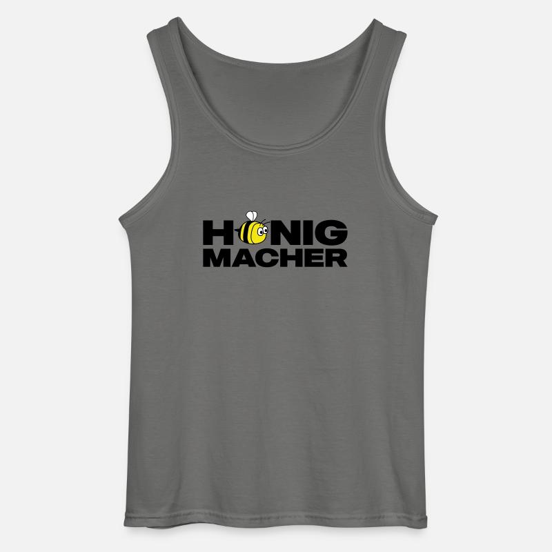 Honigmacher - Gildan Männer Tank Top - Anthrazit