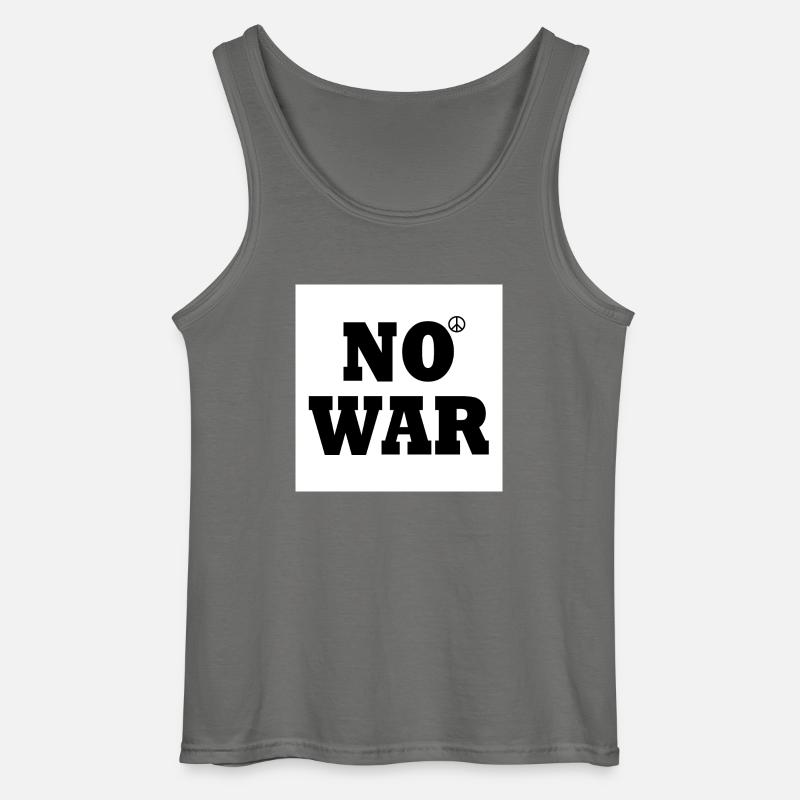 No war - Gildan Männer Tank Top - Anthrazit