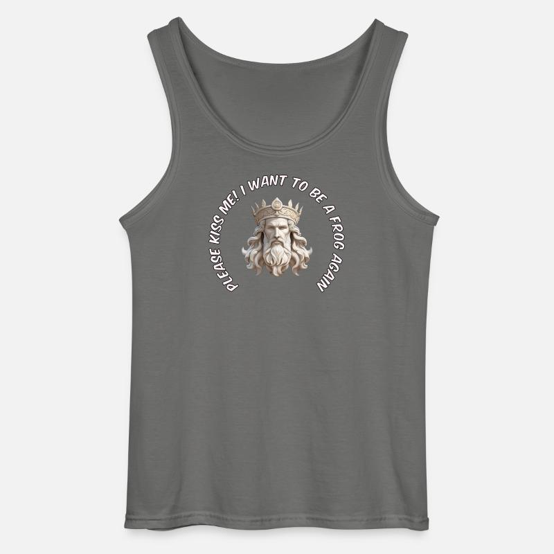 Prinz oder Frosch - Gildan Männer Tank Top - Anthrazit