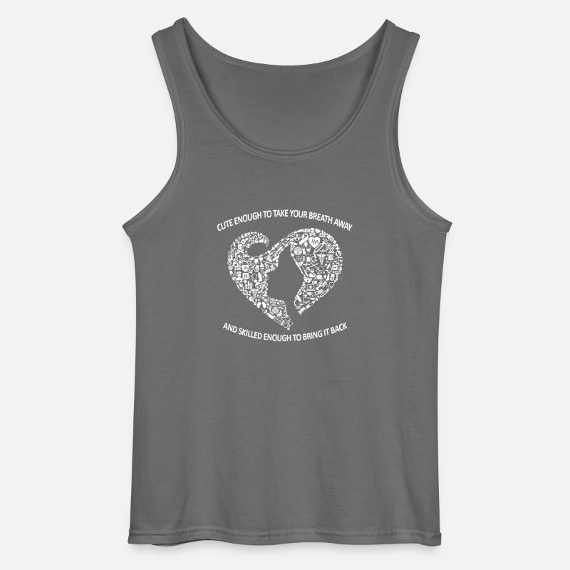 Krankenschwester Krankenpflegerin Geschenk - Gildan Männer Tank Top - Anthrazit