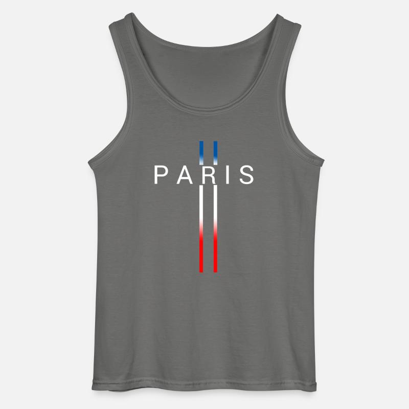 FRANKREICH - Gildan Männer Tank Top - Anthrazit