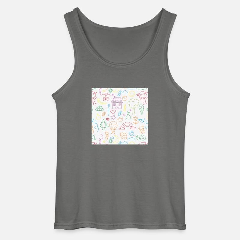 Schule - Gildan Männer Tank Top - Anthrazit