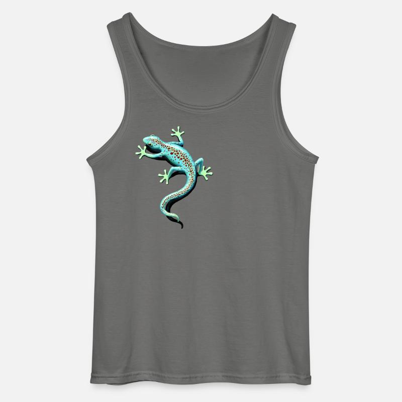 gefleckter Gecko - Gildan Männer Tank Top - Anthrazit