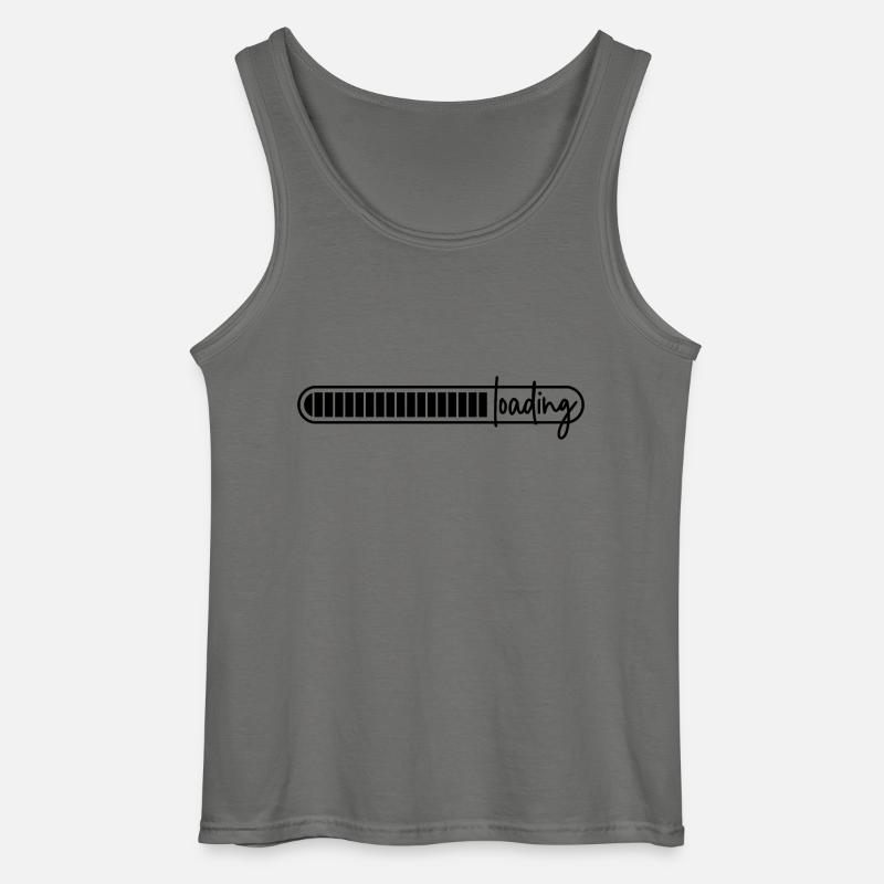 loading bar - loading - loading - Gildan Men’s Tank Top - charcoal grey