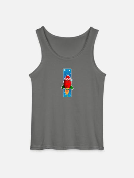 Rocket copy2 - Gildan Men’s Tank Top - charcoal grey