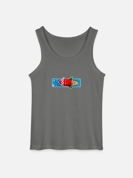 Rocket copy - Gildan Men’s Tank Top - charcoal grey
