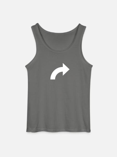 arrow - Gildan Men’s Tank Top - charcoal grey