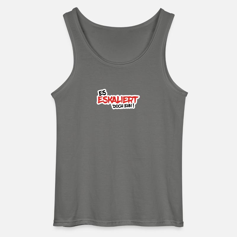 ES ESKALIERT DOCH EHH ! - Gildan Männer Tank Top - Anthrazit