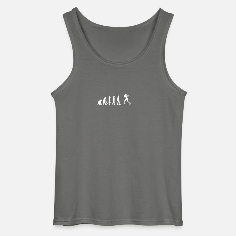 EVOLUTION tennis star wimbledon - Gildan Men’s Tank Top - charcoal grey