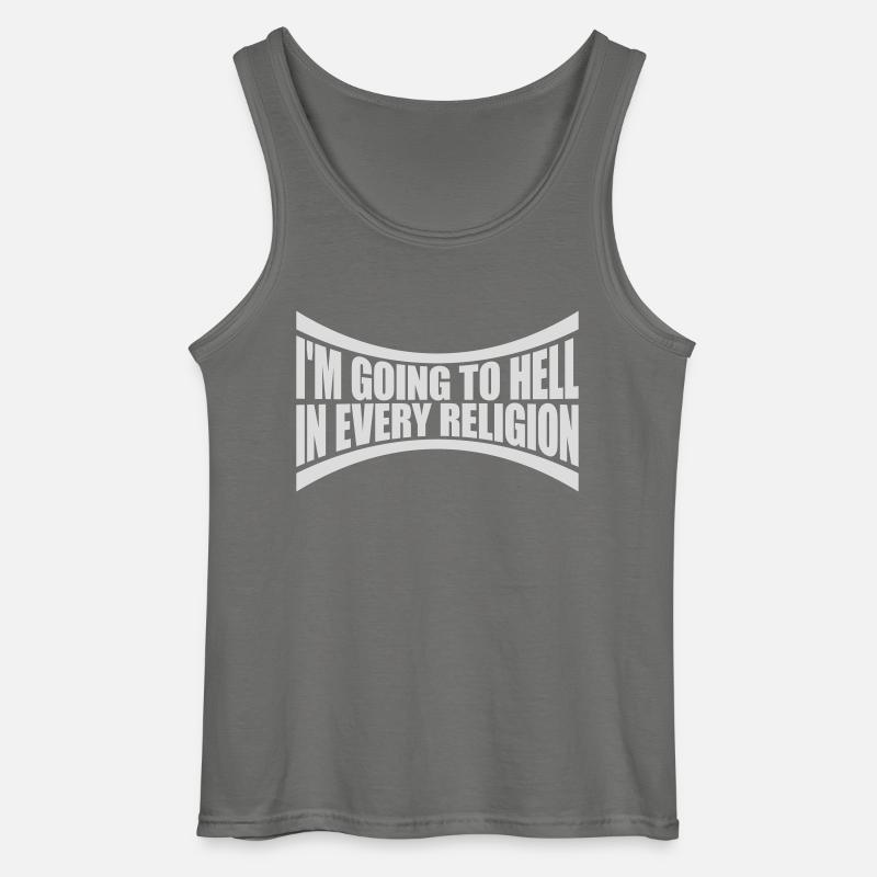 im going to hell - Gildan Männer Tank Top - Anthrazit