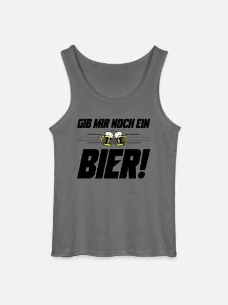 Noch ein Bier Spruch - Gildan Männer Tank Top - Anthrazit