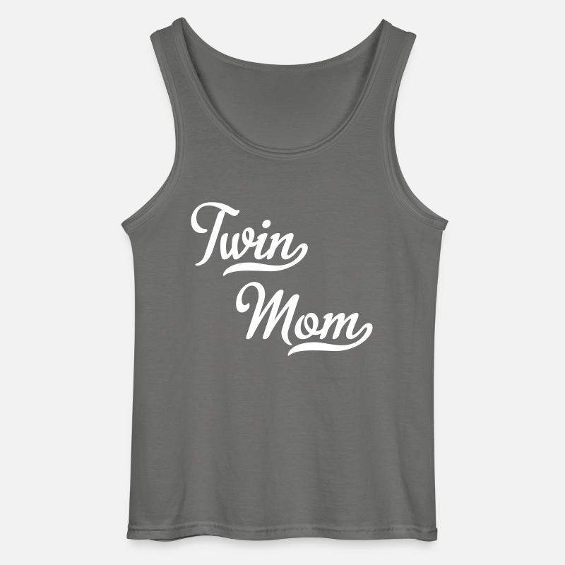 Zwillinge Mutter - Gildan Männer Tank Top - Anthrazit