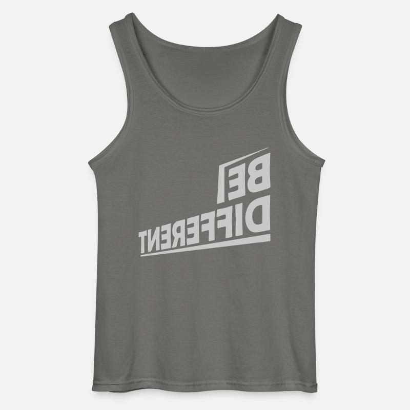 Be different Logo Design - Gildan Männer Tank Top - Anthrazit
