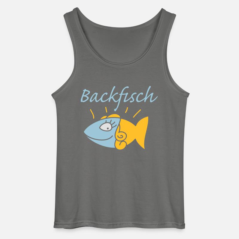 Backfisch - Gildan Männer Tank Top - Anthrazit