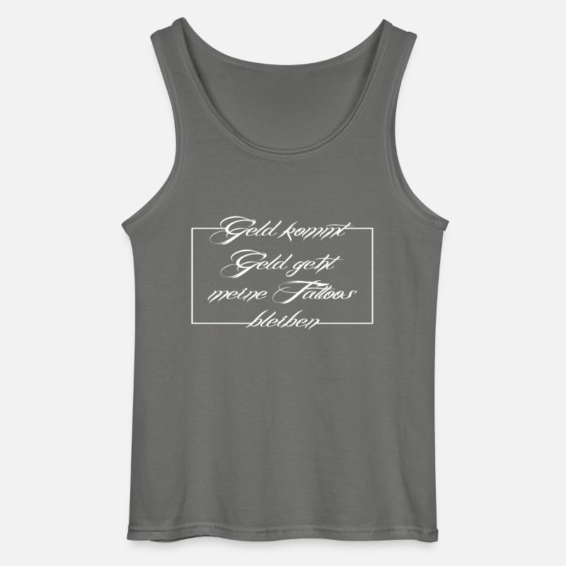 Tattoo Spruch, tattoo - Gildan Männer Tank Top - Anthrazit