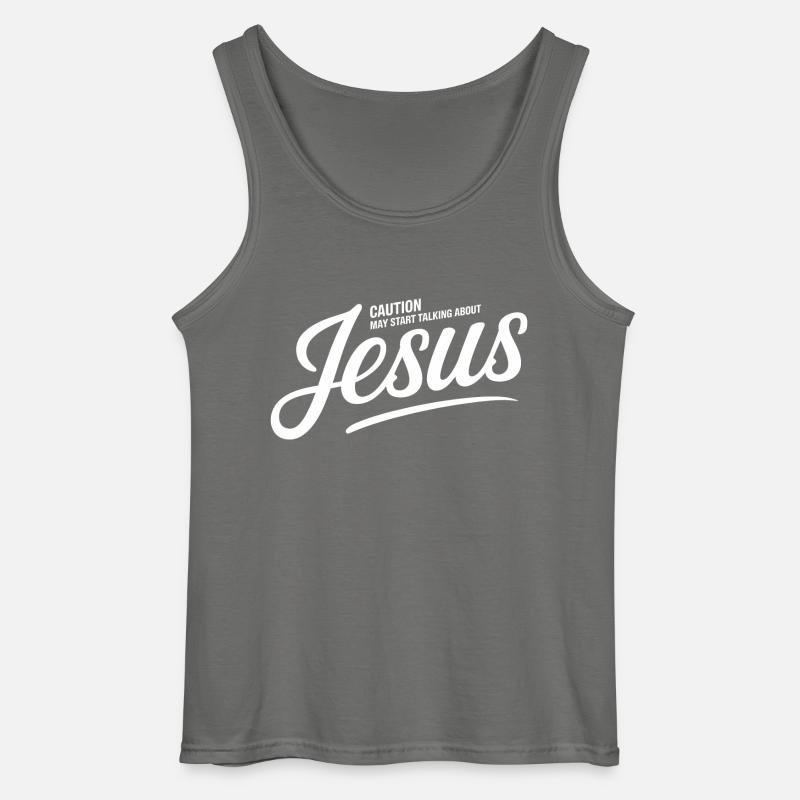 Ein starkes Glaubensstatement - Gildan Männer Tank Top - Anthrazit