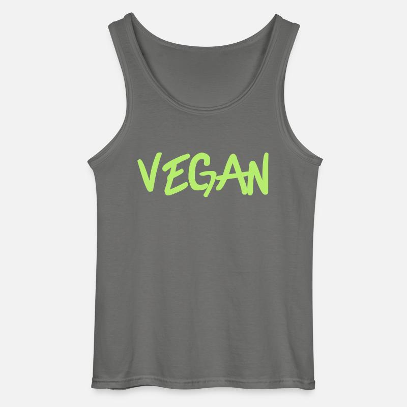 Vegan - Gildan Männer Tank Top - Anthrazit