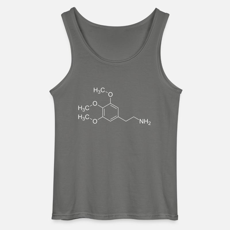 Mescalin Meskalin Strukturformel - Gildan Männer Tank Top - Anthrazit